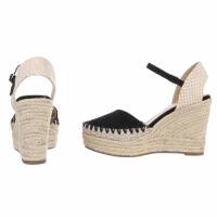 Damen Keilsandaletten - black