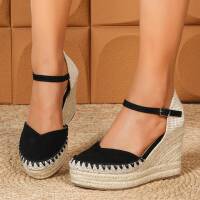 Damen Keilsandaletten - black