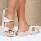 Damen Pantoletten - beige