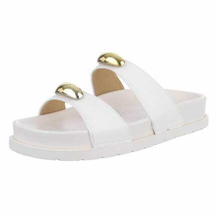 Damen Pantoletten - white