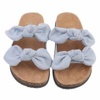 Damen Pantoletten - blue