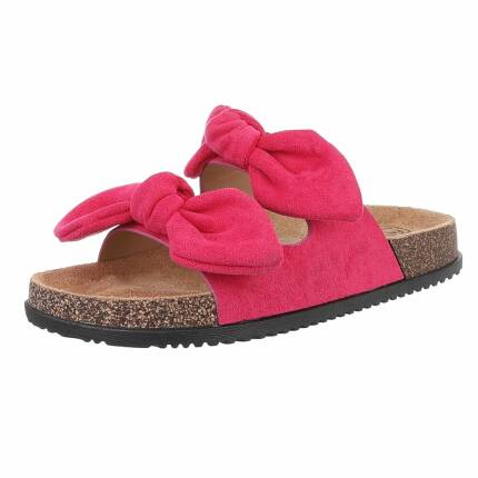 Damen Pantoletten - fuchsia