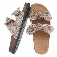 Damen Pantoletten - snake