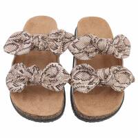 Damen Pantoletten - snake