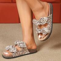 Damen Pantoletten - snake