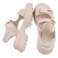 Damen Keilsandaletten - beige