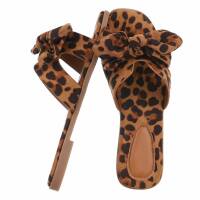 Damen Pantoletten - leopard