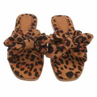 Damen Pantoletten - leopard