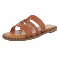 Damen Pantoletten - camel