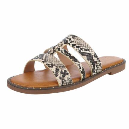 Damen Pantoletten - snake
