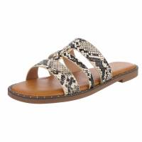 Damen Pantoletten - snake