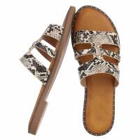 Damen Pantoletten - snake