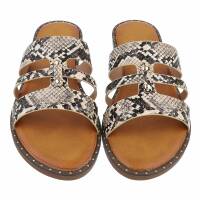 Damen Pantoletten - snake