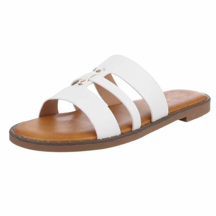 Damen Pantoletten - white