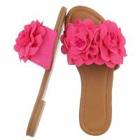 Damen Pantoletten - fuschia