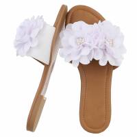 Damen Pantoletten - white