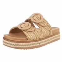 Damen Pantoletten - beige