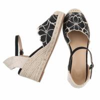 Damen Keilsandaletten - black