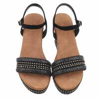Damen Keilsandaletten - black