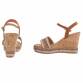 Damen Keilsandaletten - brown