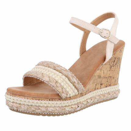 Damen Keilsandaletten - pink