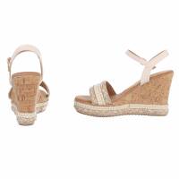 Damen Keilsandaletten - pink