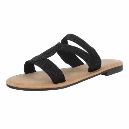 Damen Flache Sandalen - black