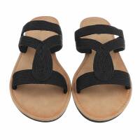 Damen Flache Sandalen - black