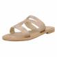 Damen Flache Sandalen - champagne