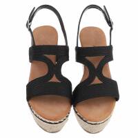 Damen Keilsandaletten - black