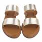 Damen Flache Sandalen - gold