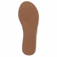 Damen Flache Sandalen - beige