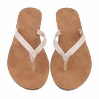 Damen Flache Sandalen - beige