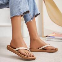 Damen Flache Sandalen - beige