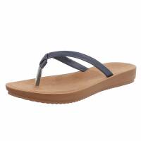 Damen Flache Sandalen - dkblue