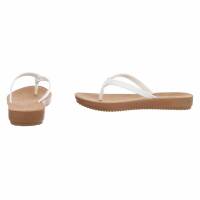 Damen Flache Sandalen - white