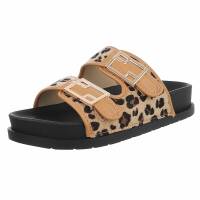 Damen Pantoletten - camelleopard