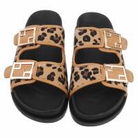 Damen Pantoletten - camelleopard