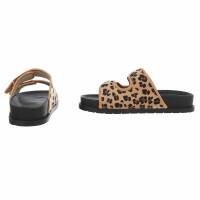 Damen Pantoletten - camelleopard