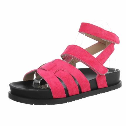 Damen Keilsandaletten - fushia