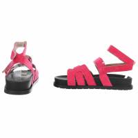 Damen Keilsandaletten - fushia