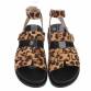 Damen Keilsandaletten - leopard