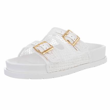 Damen Pantoletten - white
