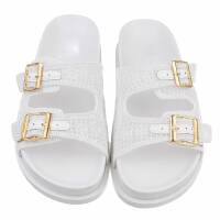 Damen Pantoletten - white