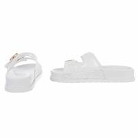 Damen Pantoletten - white
