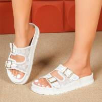 Damen Pantoletten - white