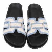 Damen Pantoletten - blue