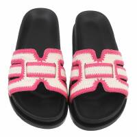 Damen Pantoletten - fushia