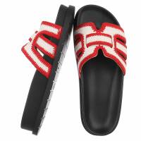 Damen Pantoletten - red