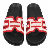 Damen Pantoletten - red